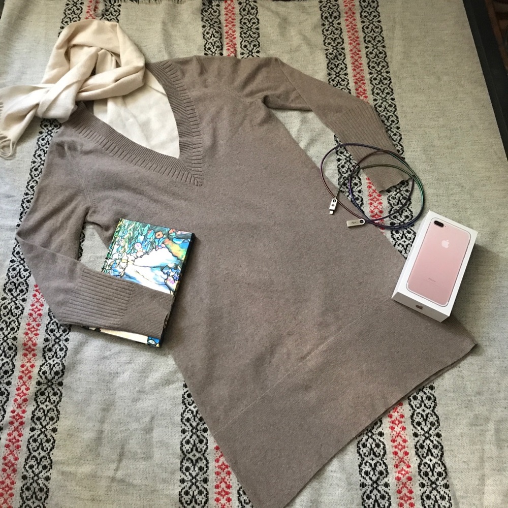 Banana Republic Cashmere wool sweater dress med